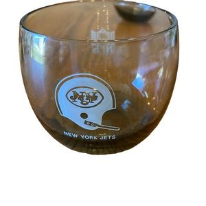Vintage 1970's NFL New York Jets Shell Oil Series Glasses